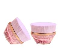 Layboo Petal-Shaped Foundation Brush, Magic Foundation Makeup Brush, Suitable for Mixed Liquid, Cream or Flawless Powder Cosmetics, Multifunctional Makeup Brush Pack of 2 (Pink)