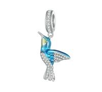 LAYCHEN 925 Sterling Silver Exquisite Green Enamel Bird Charms Butterfly Bead For Women Original Bracelet And Bangle Fine Jewelry
