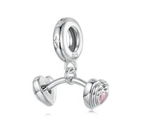 LAYCHEN 925 Sterling Silver Headphone Tennis Barbell Charm Pendant Fit Original Bracelet Diy Jewelry Accessories Beads
