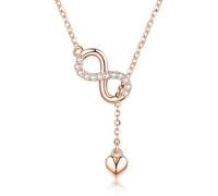 LAYCHEN 925 Sterling Silver Infinity Love Pendant Necklaces Forever Love Neck Chain For Women Gift Fine Jewelry