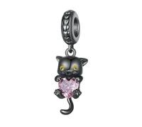 LAYCHEN 925 Sterling Silver Lovely Pet Series Poodle Hanging Bead Bulldog Charms For Women Bracelet And Necklace Diy Fine Jewelry