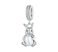 LAYCHEN 925 Sterling Silver Lovely Pet Series Poodle Hanging Bead Bulldog Charms For Women Bracelet And Necklace Diy Fine Jewelry