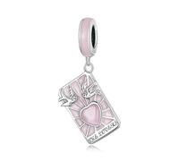 LAYCHEN 925 Sterling Silver Moon/star Tarot Card Pendant Charm Fit Original Bracelet & Necklaces Jewelry Diy 925 Bamoer Beads