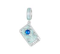 LAYCHEN 925 Sterling Silver Moon/star Tarot Card Pendant Charm Fit Original Bracelet & Necklaces Jewelry Diy 925 Bamoer Beads