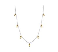 LAYCHEN 925 Sterling Silver Tassel Necklace Amber Color Glass Beads Chain Original For Women Unique Jewelry Gift
