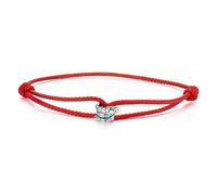 LAYCHEN 925 Sterling Silver Viper Red Bracelet Rope Adjustable Double Layer Rotatable Snake Bead Original For Women Birthday Gift