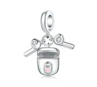 LAYCHEN Bluetooth Headset Charms Beads Pendants Fit Original Bracelet Diy For Women Jewelry Gift