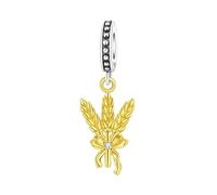 LAYCHEN Golden Wheat Ear Pendant Beads For Women Bracelet Exquisite Birthday Diy Jewelry Gift Making