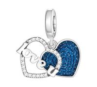 LAYCHEN Moon Unicorn Zircon Inlaid Star Pendant Charms Fit Original Bracelet Charm Beads Necklace Diy Fine Jewelry