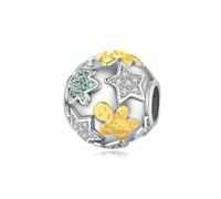 LAYCHEN New Christmas Cute Cat Headset & Bee Sunflower Fit Diy Original Bracelet Pendant Women Jewelry