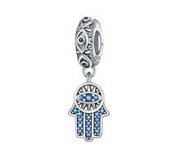 LAYCHEN New Jewelry Beads Stone-inlaid Fatima's Eye Isolation Compatible Bracelet Necklace Ladies Sister Gifts