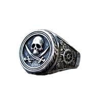 LAYCHEN New Men's Rings Skull Ring Motorcycle Band Biker Party Fashion Jewelry For Gift