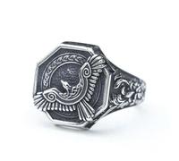LAYCHEN New Norse Viking Amulet Mythology Flying Eagle Ring For Man Women Viking Pattern Jewelry Party Gift Vintage