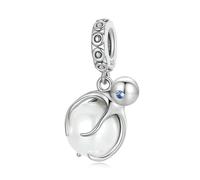 LAYCHEN Pet Dog Charm Beads For Charm Bracelet, Genuine 925 Sterling Silver Poodle Dachshund Pendant Diy Accessories