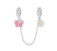 LAYCHEN Pink Butterfly Love Beaded Fit Original Bracelet For Women Jewelry Making Fashion Pendant