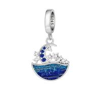 LAYCHEN Sea World Sea Sunrise Pendant Moonlight Fit Charms Original Beads For Jewelry Making