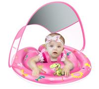 LAYCOL Baby Pool Float with Canopy Removable UPF50+ UV Sun Protection,Third-Generation Upgraded Swimming Float,More Stable Baby Swimming Pool Float,Suitable for Babies Aged 6-24