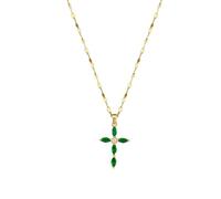 Laye Heart Necklaces for Women Heavy Industry Necklace Women's Copper Inlaid True Gold Electroplated Net Red Exquisite Collar Chain Neck Chain Heart Necklace with (E, One Size)