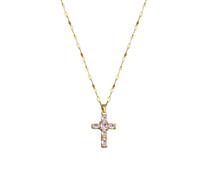 Laye Heart Necklaces for Women Heavy Industry Necklace Women's Copper Inlaid True Gold Electroplated Net Red Exquisite Collar Chain Neck Chain Heart Necklace with (G, One Size)