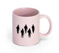 LAYEHDF Ceramics Ceramic Mug Cup Military Army Weapons American Soldiers Patterns （11oz/320ml） Great for Home, Office, Cafes, Gift Ideas Pink