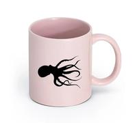 LAYEHDF Ceramics Coffee Mugs Tea Coffee Mug Cups Octopus Living Home （11oz/320ml） Coffee, Tea, Latte, Milk, Cocoa, Juice and Other Hot Drinks Pink