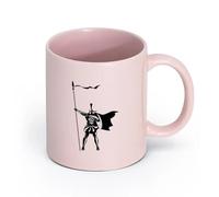LAYEHDF Ceramics Cool Mugs and Cups Spartan Warrior Ancient Sparta Soldier Courage （11oz/320ml） for Espresso, Tea- Set Pink
