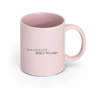 LAYEHDF Ceramics Cool Tea and Coffee Mug Inspiring Love Words of Wisdom Windows （11oz/320ml） Dishwasher Microwave Safe,for Office and Home Pink