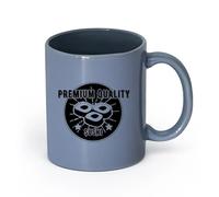 LAYEHDF Ceramics Novelty Ceramic Cup VinylDecal Sushi Roll Japanese Food Restaurant Asian Cuisine Icons （11oz/320ml） Restaurant, Office Blue-Gray