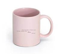 LAYEHDF Ceramics White Mugs It Doesn't Matter who You are Where You Come from The Ability to Triumph Begins with You Always （11oz/320ml） and Microwave-Safe Pink