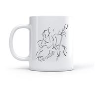 LAYEHDF Coffee and Tea Cups Abstract Music Musical Instrument Orchestra （11oz/320ml） Dishwasher Microwave Safe,for Office and Home