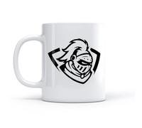 LAYEHDF Coffee Cups with Handle Medieval Gladiator Knight Warrior Armor （11oz/320ml） Cappuccino, Latte Macchiato, Tea, Espresso