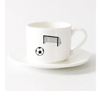 LAYEHDF Coffee Milk Tea Ceramic Mugs Cartoon World Map Ways Earth Travel Ships （6oz/175ml） for Milk Tea Cola Water，Sets Tea Cup with Saucers (White)