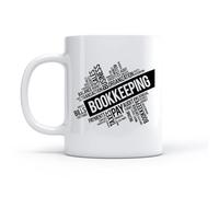 LAYEHDF Coffee Mug Bookkeeping Services Financial Words Business Office Bookkeeper （11oz/320ml） Restaurant, Office