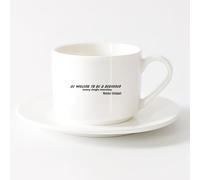 LAYEHDF Durable Mugs Motivation Office Windows Help of Succeed （6oz/175ml） Coffee, Tea, Latte, Milk, Cocoa, Juice and Other Hot Drinks，Sets Tea Cup with Saucers (White)