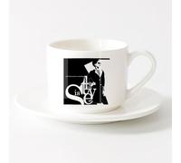 LAYEHDF Mug - Ceramic Phrase Style is The Answer to Everything Fashion （6oz/175ml） Stylish & Durable - Microwave & Dishwasher Safe，Sets Tea Cup with Saucers (White)