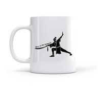 LAYEHDF Tea Cup Way of The Samurai Asian Japanese Warrior with a Sword Oriental （11oz/320ml） Restaurant, Office