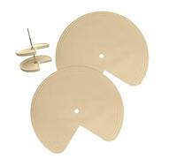 Layer Cabinet Underlay with Grip Texture Fits Most 60cm Circular Turning Bases Water Curved Shelf Pad for Unit Strong and Machine Washable