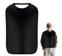 Layer Stretchable Adult Bibs, Waterproof Washable Clothing , Neck Hanging Dining Bib for Men Women Elderly, Dribble and Vomit Resistant Bib for Adults Ideal for Dementia Care and Mealtime Protection