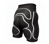 Layerable Hip Safety Shorts with Secure Fit Design for Skiing Snowboarding and Ice Skating Featuring Breathable Stretch Fabric Build (L-Hip protector)