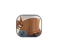 Layered Beads Waist Chain,18K Gold Plated Waist Chain, Pearl Belly Body Chain, Waist Adjustable Multilayer Sexy Bikini Waist Chain for Women, 0.2, ZINE, No Gemstone