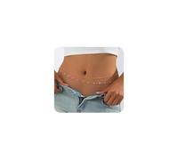 Layered Body Chain for Women Simple Bikini Waist Oval Beads Coin Chain Sexy Pearl Belly Belt Chain Adjustable Beach Bachelorette Party Jewelry, L, Non-Precious Metal, No Gemstone