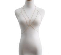 Layered Bra Beach Bikini Cross Waist Belly Belt Jewelry Necklace Fine Ladies 1 Pc