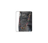 Layered Chains For Men Women Pants Chain Wallet Jean Chains Rhinestone Pearl Belt Pocket Chain Adjustable Stainless Steel Streetwear Punk Jewelry Accessories, B:Colorful, L, Modern