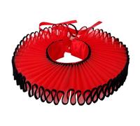 Layered Costume Collar Accessory | Dramatic Sheer Ruff, Structured Pleats, Neck Ribbon Closure, Studio Portrait Styling