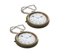 Layered Costume Necklace Set with Bold Clock Charm, ABS Statement Jewelry for Party Outfit, Camera Dressing, Streetwear Accent, Expressive Fashion Clock Pendant Necklace Statement Chain Layered Roman