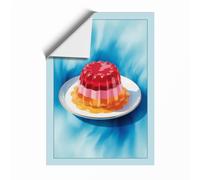 Layered Dessert Dream Retro Unframed Wall Art Print A1 (84.1×59.4cm), Wall Decor for Living Room, Bedroom, Office & Home, Art Gift