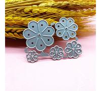 Layered Flower Petal Leaves Set Metal Cutting Dies for DIY Scrapbooking Paper Cards Making Decorative Crafts