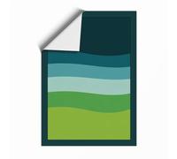 Layered Horizons Modern Unframed Wall Art Print A3 (42×29.7cm), Wall Decor for Living Room, Bedroom, Office & Home, Art Gift