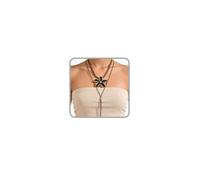 Layered Long Boho Necklaces for Women Vintage Red Flower Necklace Adjustable Brown Leather Cord with Floral Pendant Y-Shaped Lariat Necklace Blue White Pink Flower Necklace Spring Summer Accessories