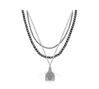 Layered Navajo Pearls Necklace Western Necklaces for Women Turquoise Charm Necklace Country Concert Outfits for Women, Metal, no gemstone